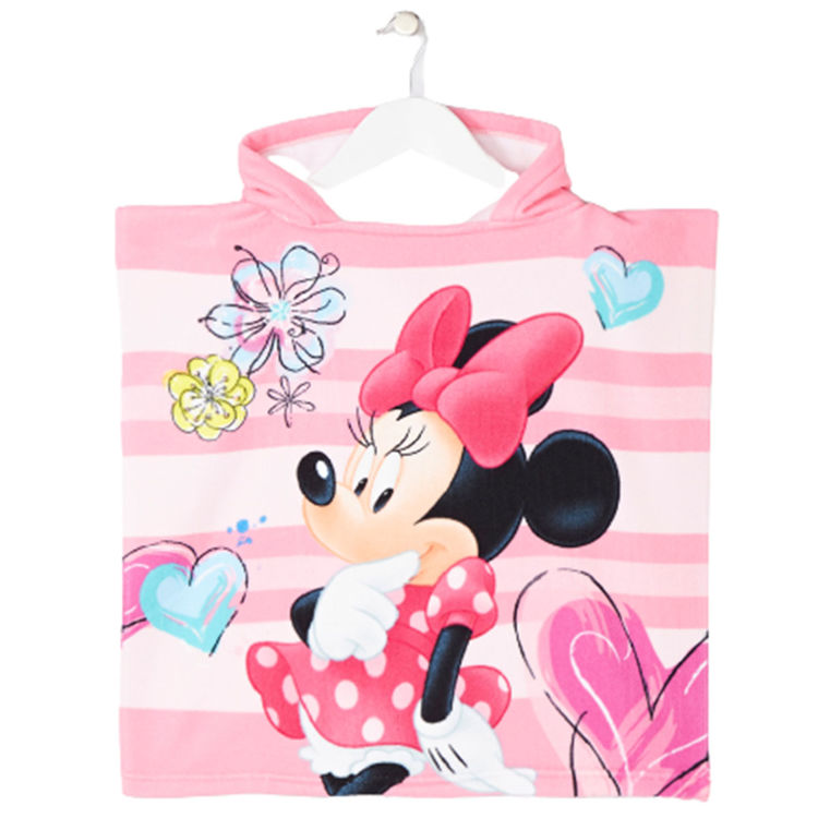Picture of MIN2003- MINNIE PONCHO TOWEL WITH HOOD 2 YRS UP TO 8-9 YEARS